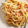 piatto di pasta Carbonara del bar geda caffè