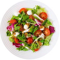 piatto di insalata pomodori e mozzarella del bar tavola calda Geda caffè